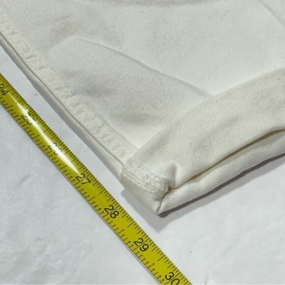 Jen 7 7 For All Mankind Straight Crop & Roll White Jeans Size 18 NWT - Picture 13 of 14